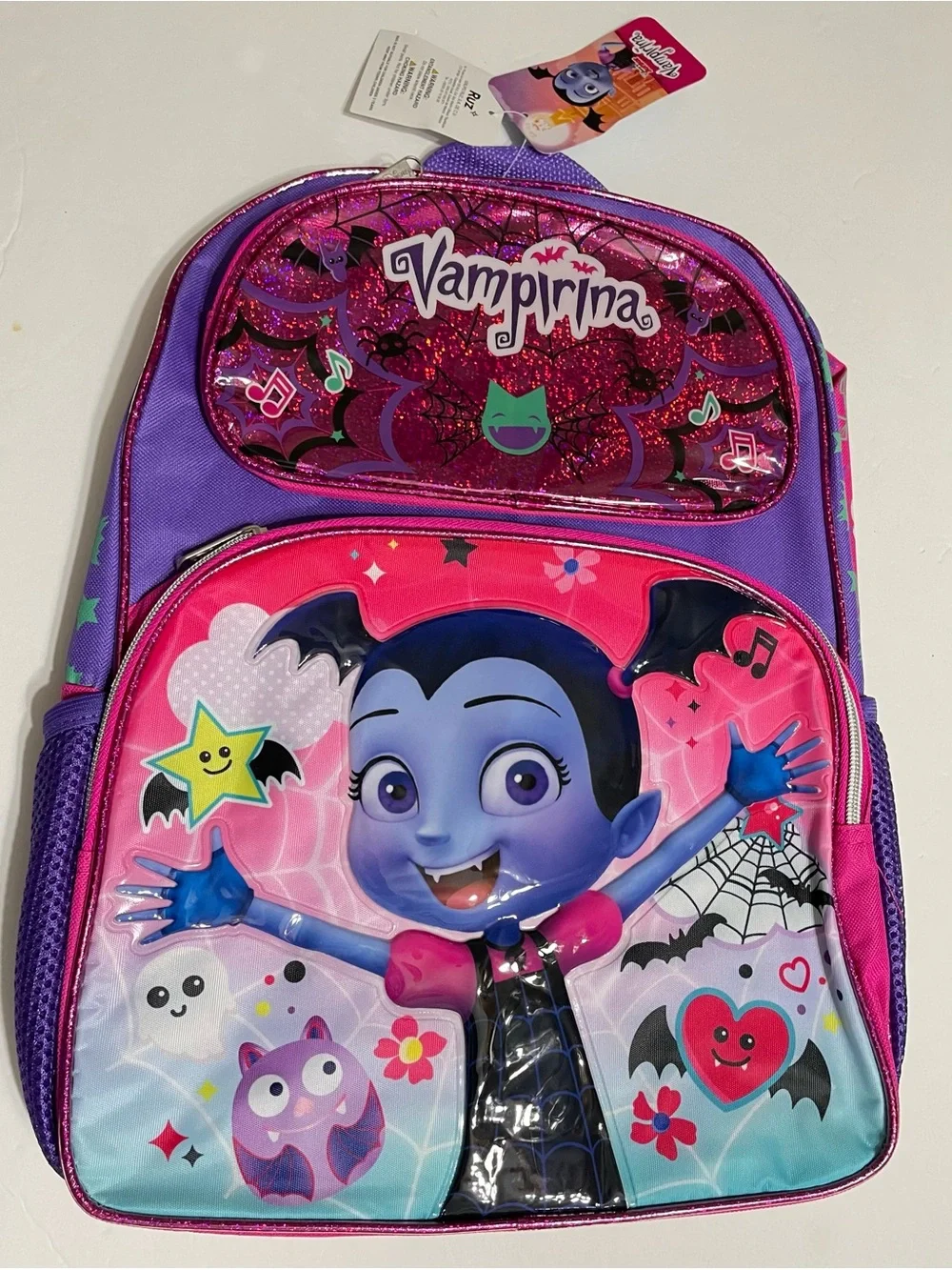 Vampirina Large Backpack Emoji Bats Shiny 16